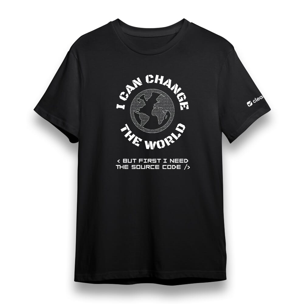 Change the World Round Neck T-shirt - Black